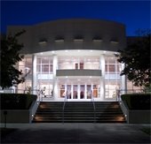 Mesquite arts center at night