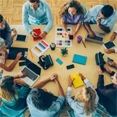 group working together