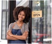 smiling businesswoman