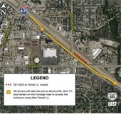IH 635 Project closures
