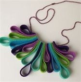 felt necklace