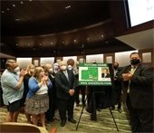 mike anderson and family at council meeting