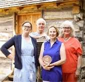 Historic Mesquite employees pose with award