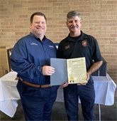 Mayor Bruce Archer and Patrick Wilson