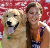 mesquite resident with her dog