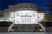 Mesquite Arts Center at night
