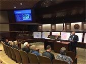 City Manager leading public meeting in Council Chamber