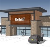 rendering of Shadow Creek Crossing commercial project