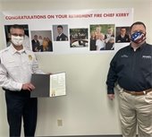 Chief Kerby and Mayor Brucer Archer