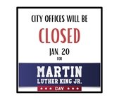 MLK Day closure graphic