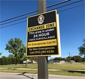 safe exchange zone sign