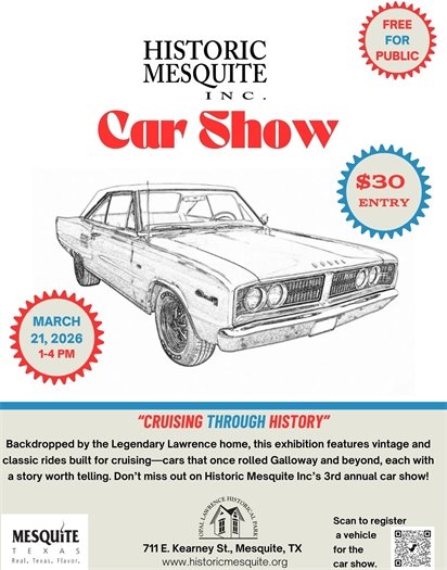 vintage car show flier