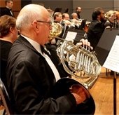 musician plays instrument