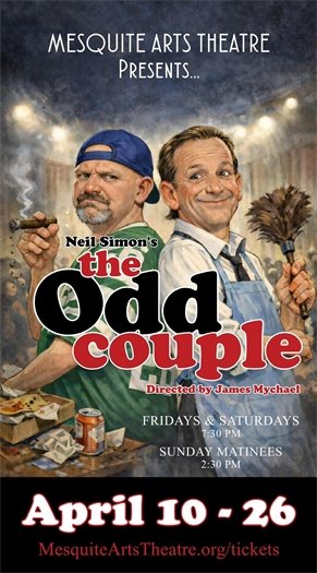 graphic showing two men back to back