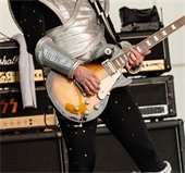 man playing a guitar