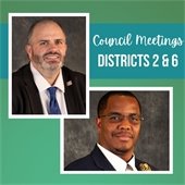 Upcoming Council District meetings