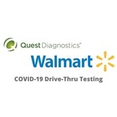 COVID-19 Drive Thru Testing offered by Walmart logo
