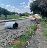Town East Phase 2 subgrade of the road