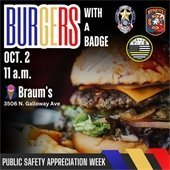 Burgers with a Badge event 2024