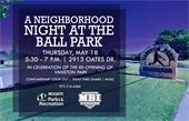 night at ball park