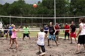 mud volleyball