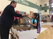 Mayor Pickett accepts food donations
