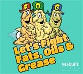 Don't pour fats, oils and grease down the drain