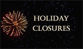 City holiday closures Jan. 1