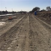 Town East Phase 2 subgrading the road