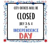 July 3rd and 4th closure image