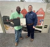 Tony Morris and Mayor Bruce archer