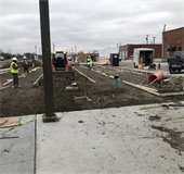 Construction at Front Street Station