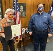 Jackie Grant and Mayor Bruce Archer