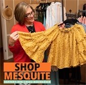 Shop Mesquite - woman shopping for shirt
