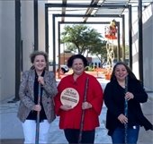 Downtown Mesquite volunteers and Downtown Manager Beverly Abell