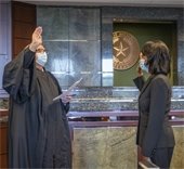 Judge Crane swears in Municipal Court Judge Detra Hill