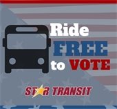 Ride free to vote Star Transit