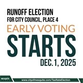 Early voting starts Dec. 1, 2025