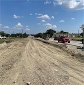 Town East Phase 2 subgrade of the road