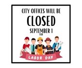 Labor Day closure Sept. 1