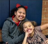 two girls at turkey camp