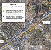 map of detour routes for this weekend's 635 construction