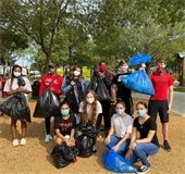 groups at Trash Bash clean up event