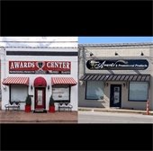 downtown facade grant program before and after photo