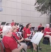 Mesquite community band plays at music in the park