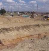 LBJ project construction in January