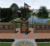 Veterans memorial rendering