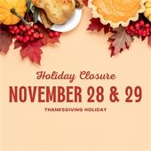 Thanksgiving closures and service impact