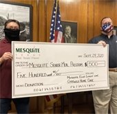 Mike Gibson and Mayor Bruce Archer