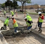 crew works on Maylee Road